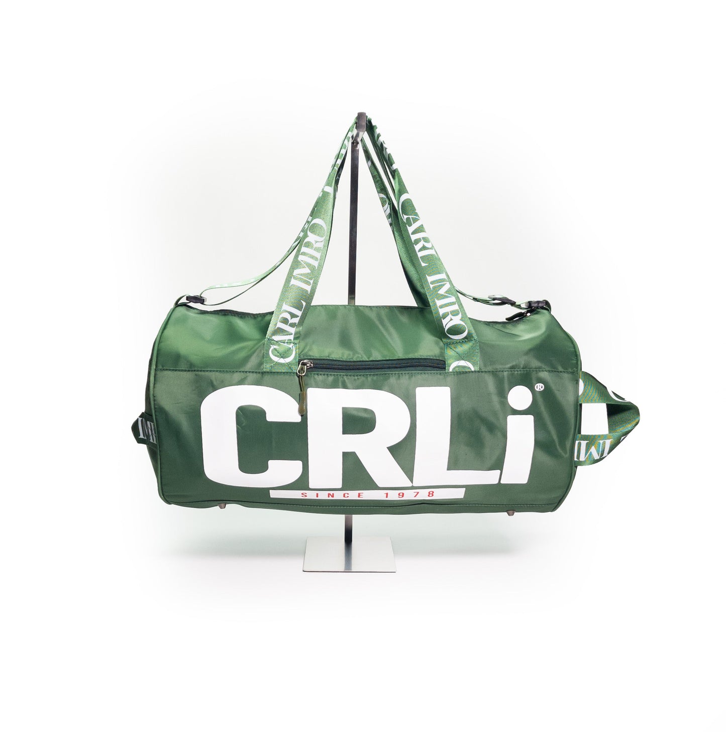 Sac de sport CRLi Extro lizzardo vert, logo large, anses et bandoulière réglable