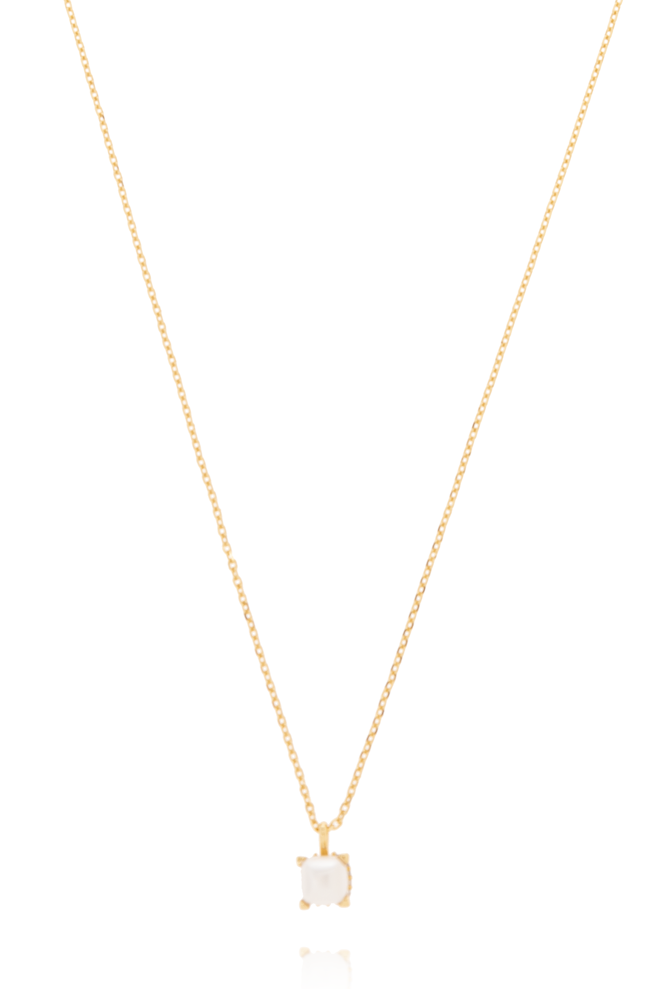 Collier chaîne dorée avec maillons et anneaux, fermoir réglable