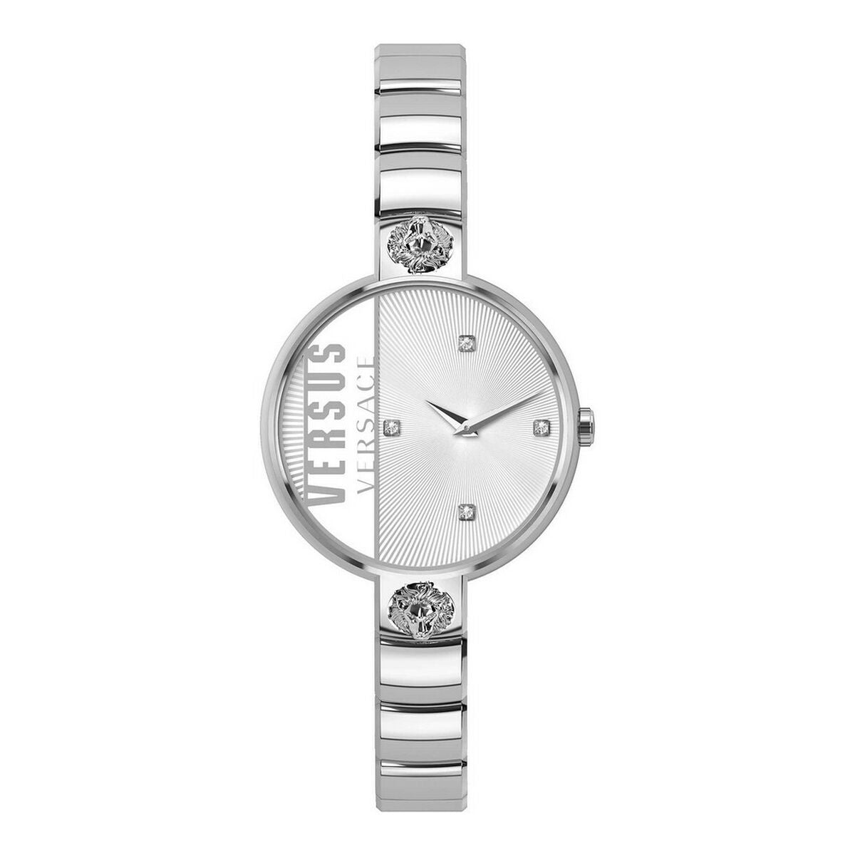 Montre-bracelet Versace Versus VSP1U0119, cadran argenté et bracelet métallique