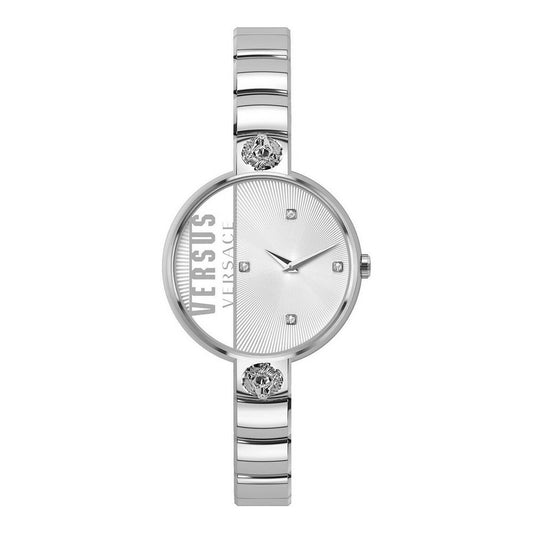 Montre-bracelet Versace Versus VSP1U0119, cadran argenté et bracelet métallique
