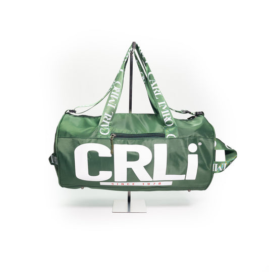 Sac de sport CRLi Extro lizzardo vert, logo large, anses et bandoulière réglable
