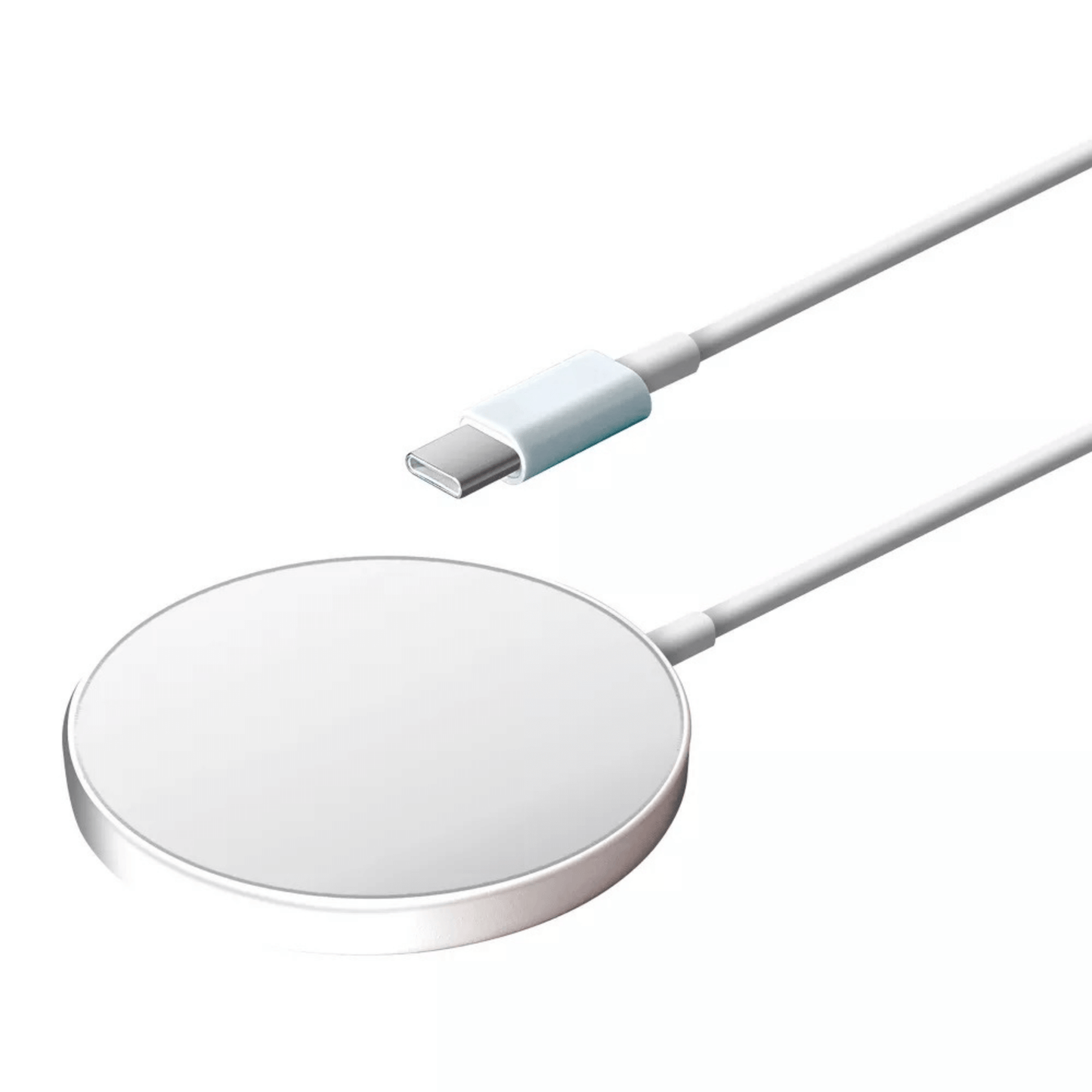 Chargeur MagSafe rond avec câble USB‑C intégré et connecteur USB‑C