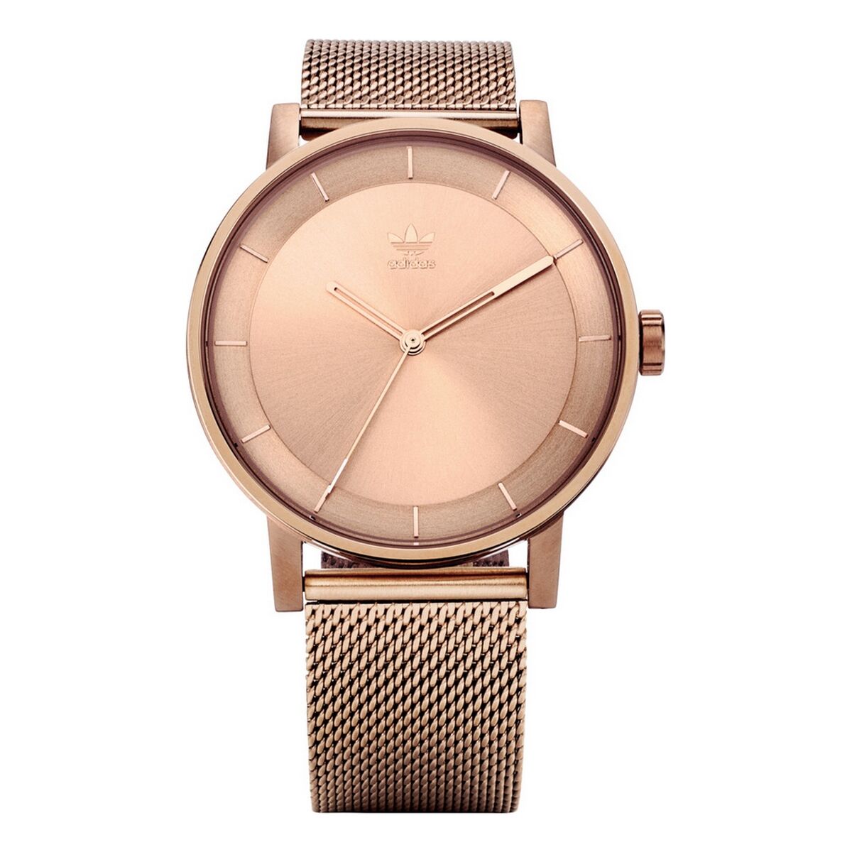 Montre bracelet Adidas: cadran rose doré, bracelet métal rose doré, Ø 40 mm