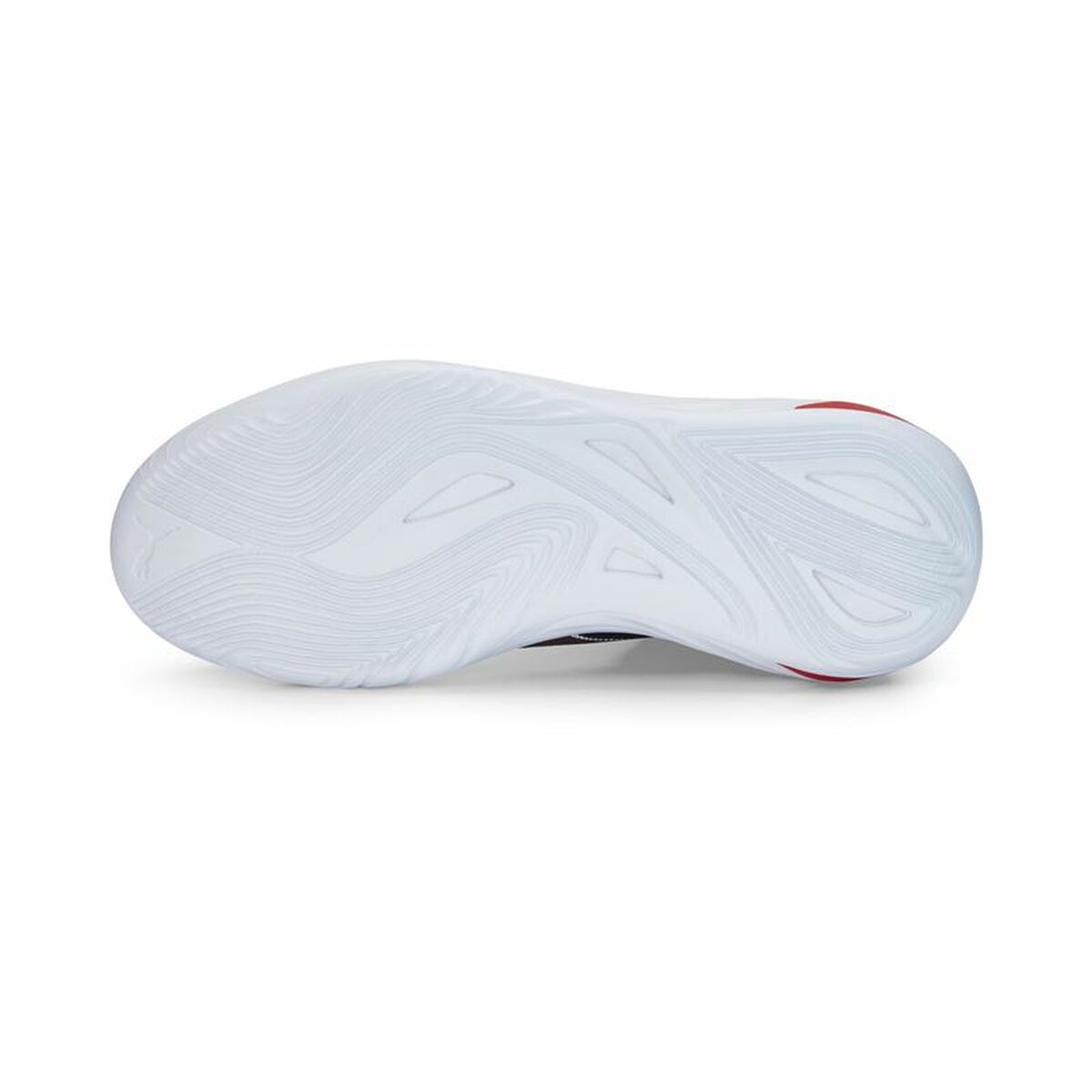 Semelle extérieure blanche profilée avec motifs, chaussure de basketball Puma Fusion Nitro