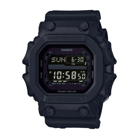 Montre Casio G-Shock THE KING noire mate, cadran digital avec affichage lumineux.