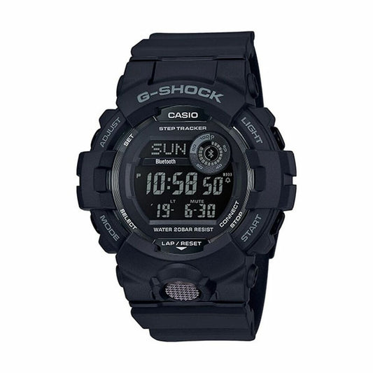 Montre sport Casio G‑Shock noire à écran numérique, bracelet en résine noire