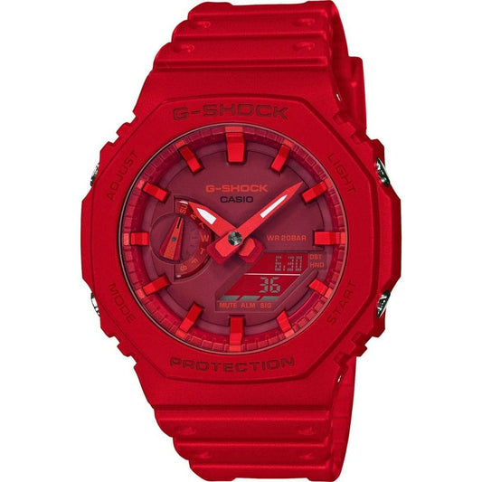 Montre Casio G-Shock rouge, cadran numérique et bracelet en résine