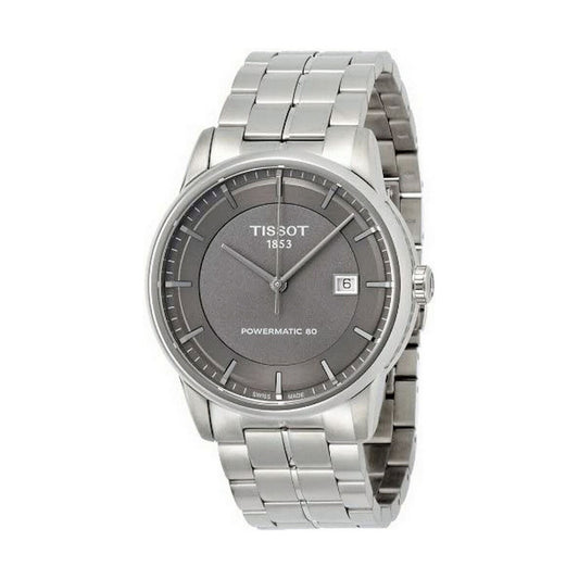 Montre Tissot T-Classic à cadran gris foncé et bracelet en acier, 41 mm