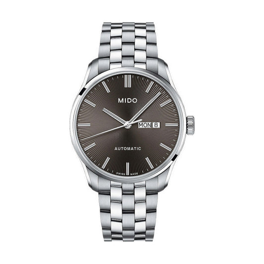 Montre automatique homme en acier Ø42,5 mm, cadran brun, bracelet maillons