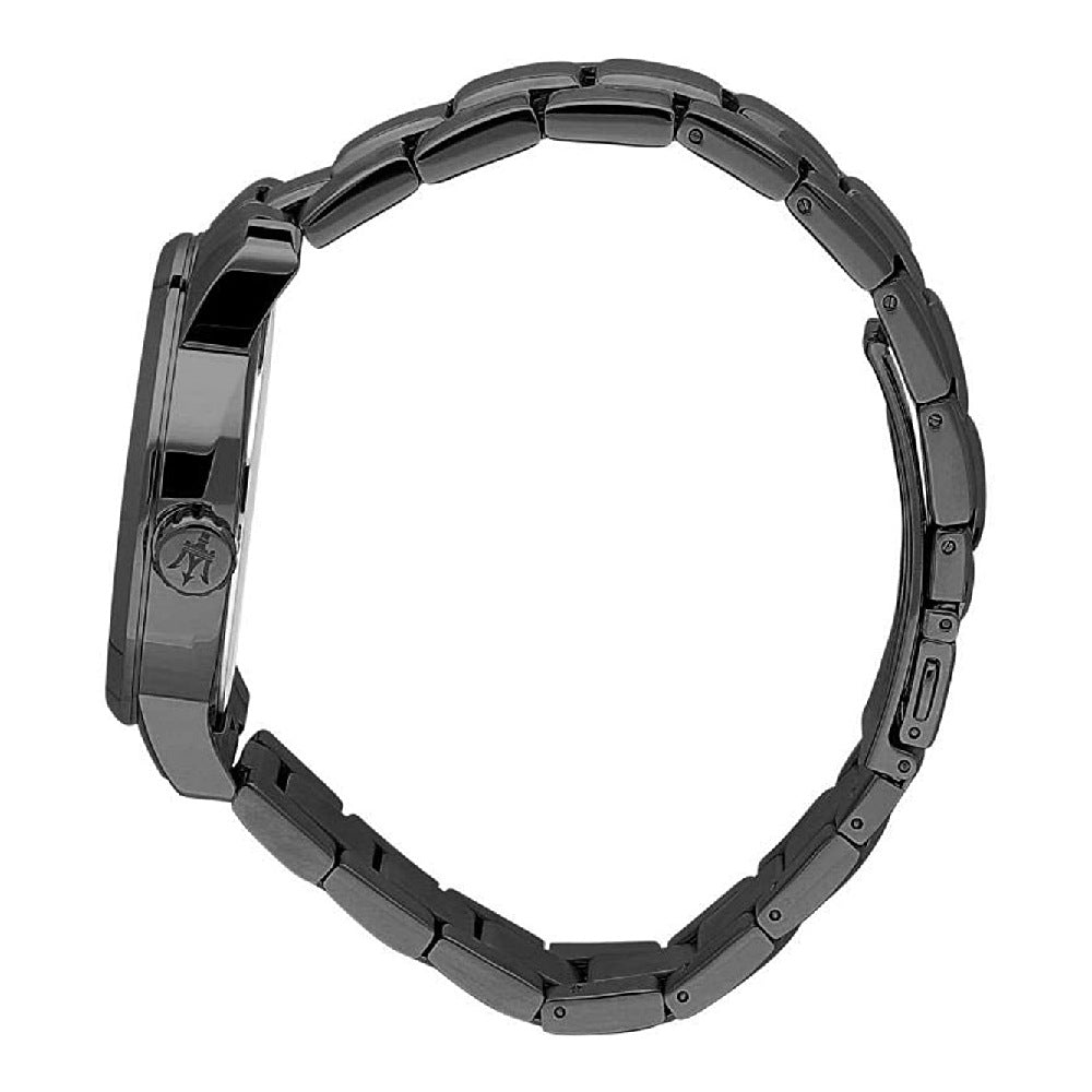 Bracelet de montre Maserati noir à maillons avec boucle et réglage