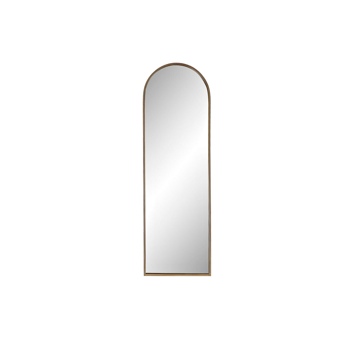 Miroir mural MDF clair forme ogivale, miroir rectangulaire aux angles arrondis