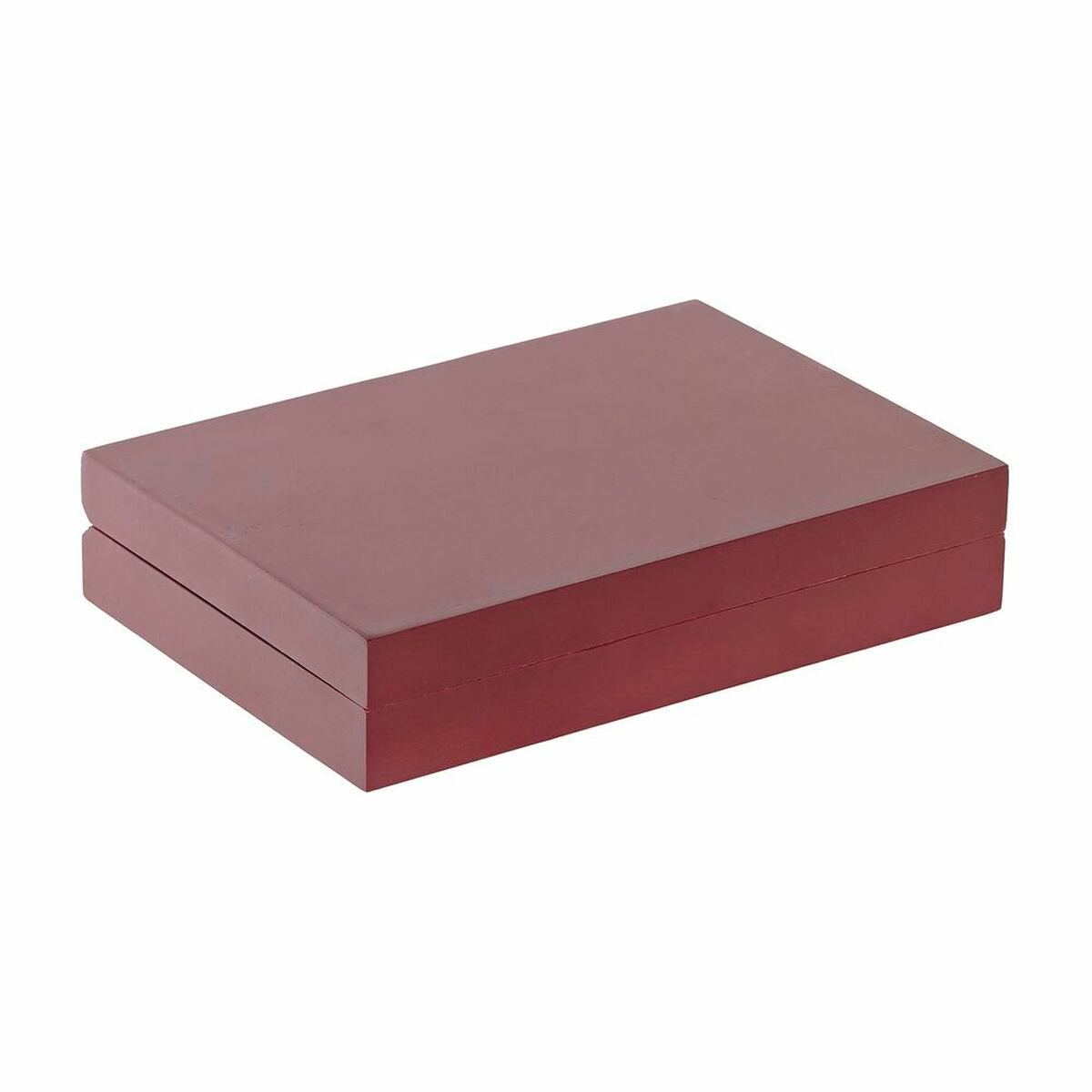 Coffret accessoires à vin en bois brun, fermé rectangulaire