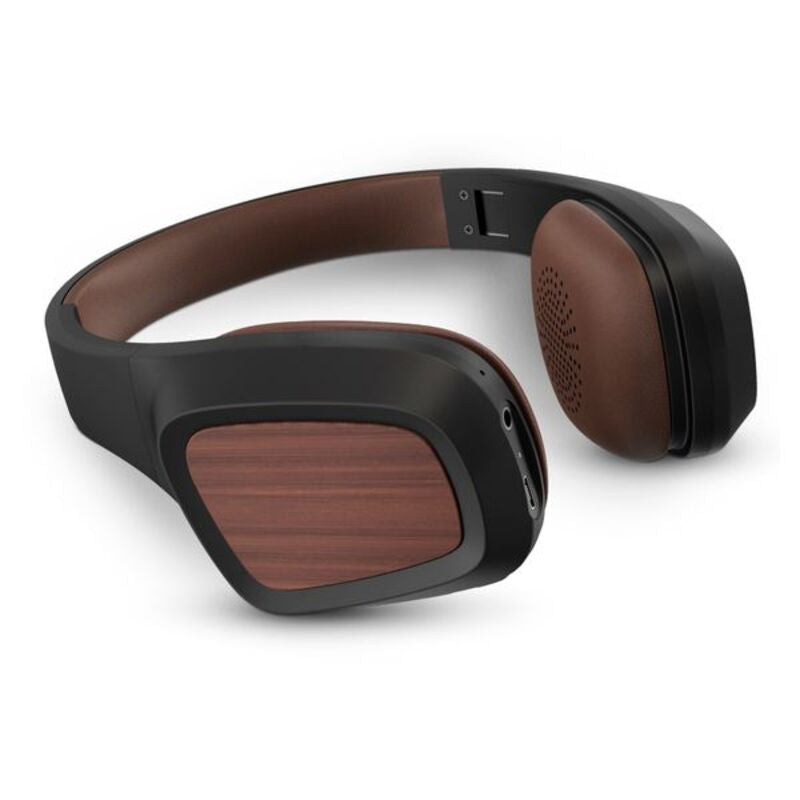 Casque Bluetooth sans fil Energy Sistem noir, intérieur des coussinets bruns