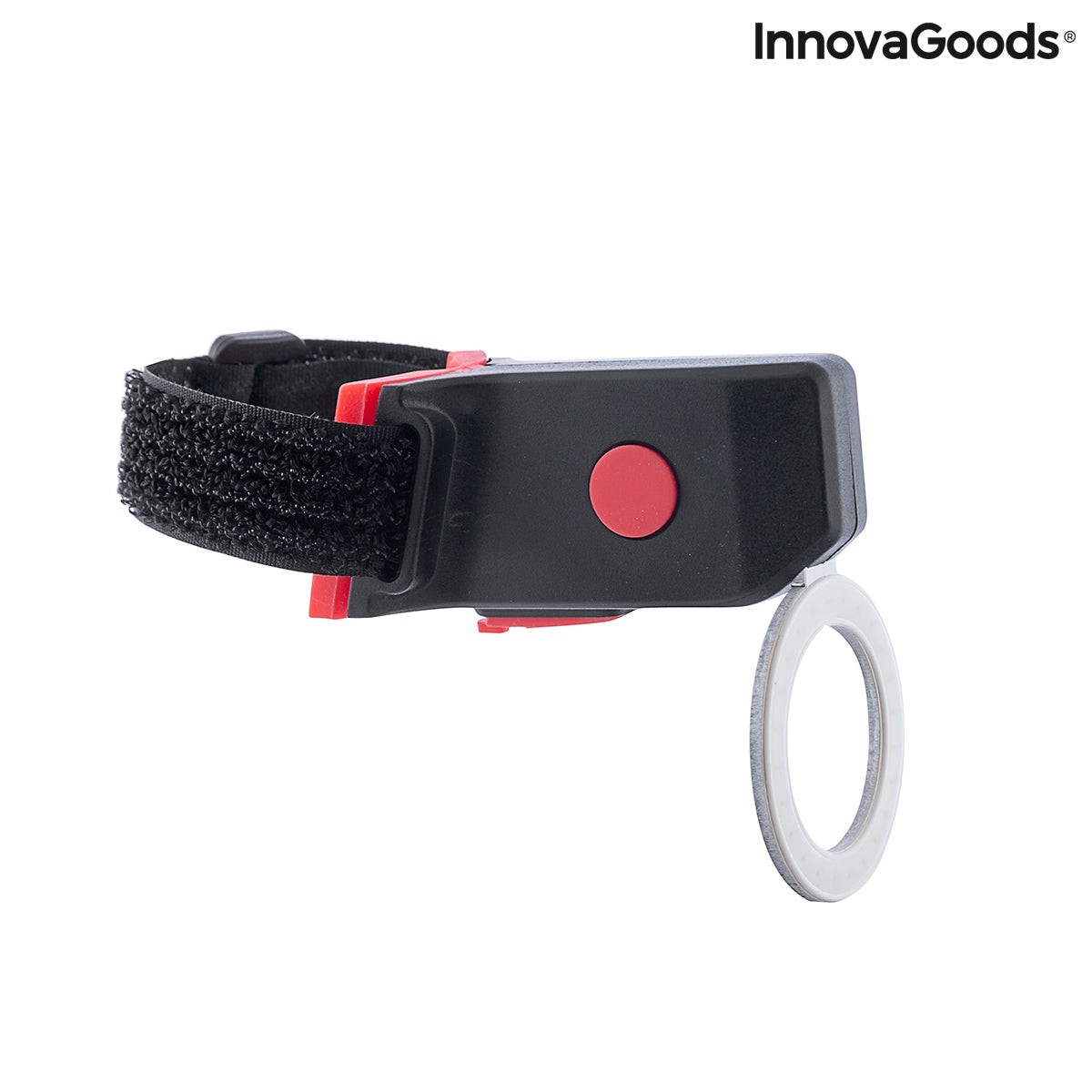 Feu arrière LED pour vélo Biklium InnovaGoods noir, bouton rouge circulaire