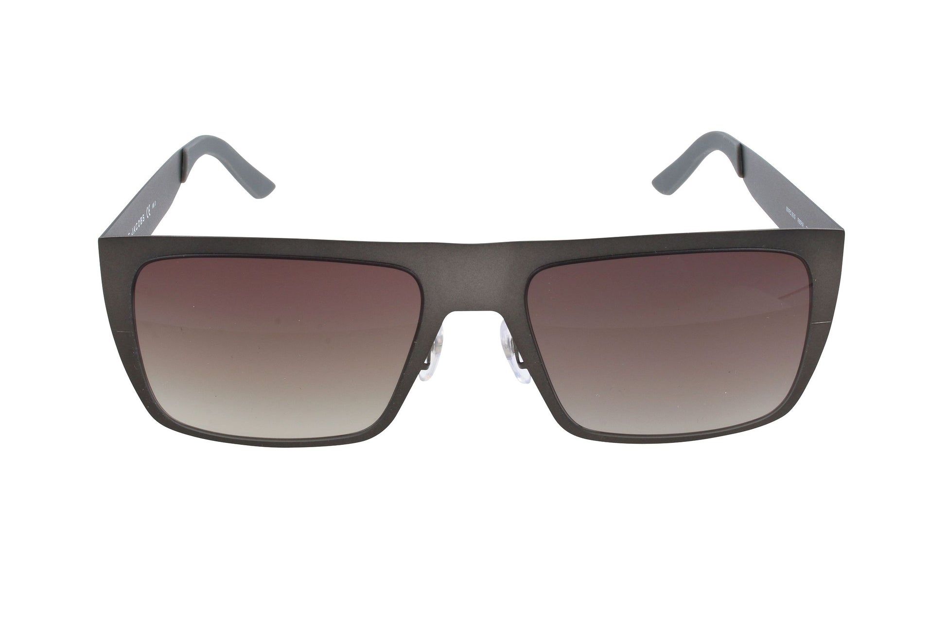Lunettes de soleil Marc Jacobs à monture acier ruthenium mate et verres foncés