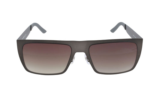 Lunettes de soleil Marc Jacobs à monture acier ruthenium mate et verres foncés