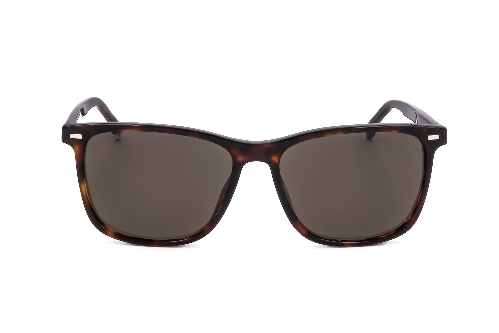 Lunettes de soleil homme Hugo BOSS à monture écaille havane et verres fumés