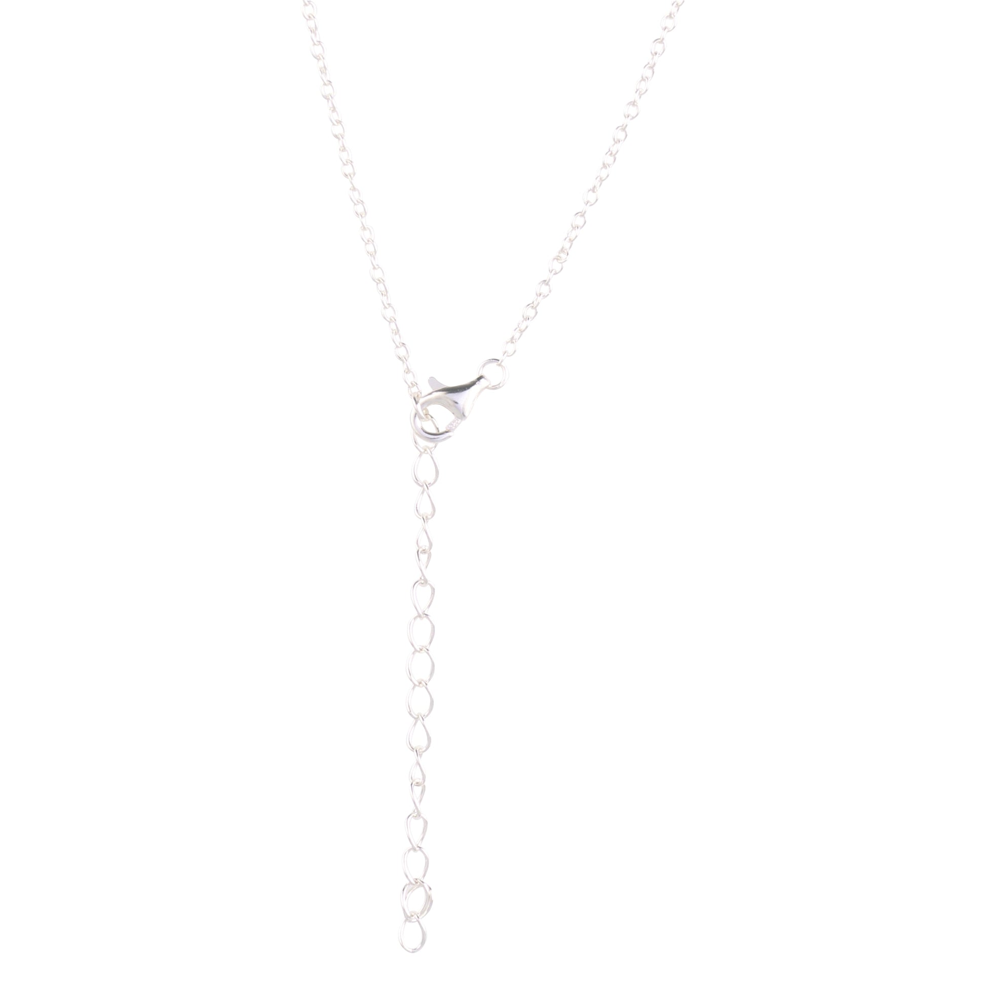 Collier chaîne argentée avec pendentif cœur doré 18K plaqué or