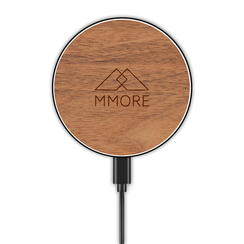Hemys | Chargeur Sans Fil MagSafe iPhone 8 et versions supérieures | Bois & Matières Organiques