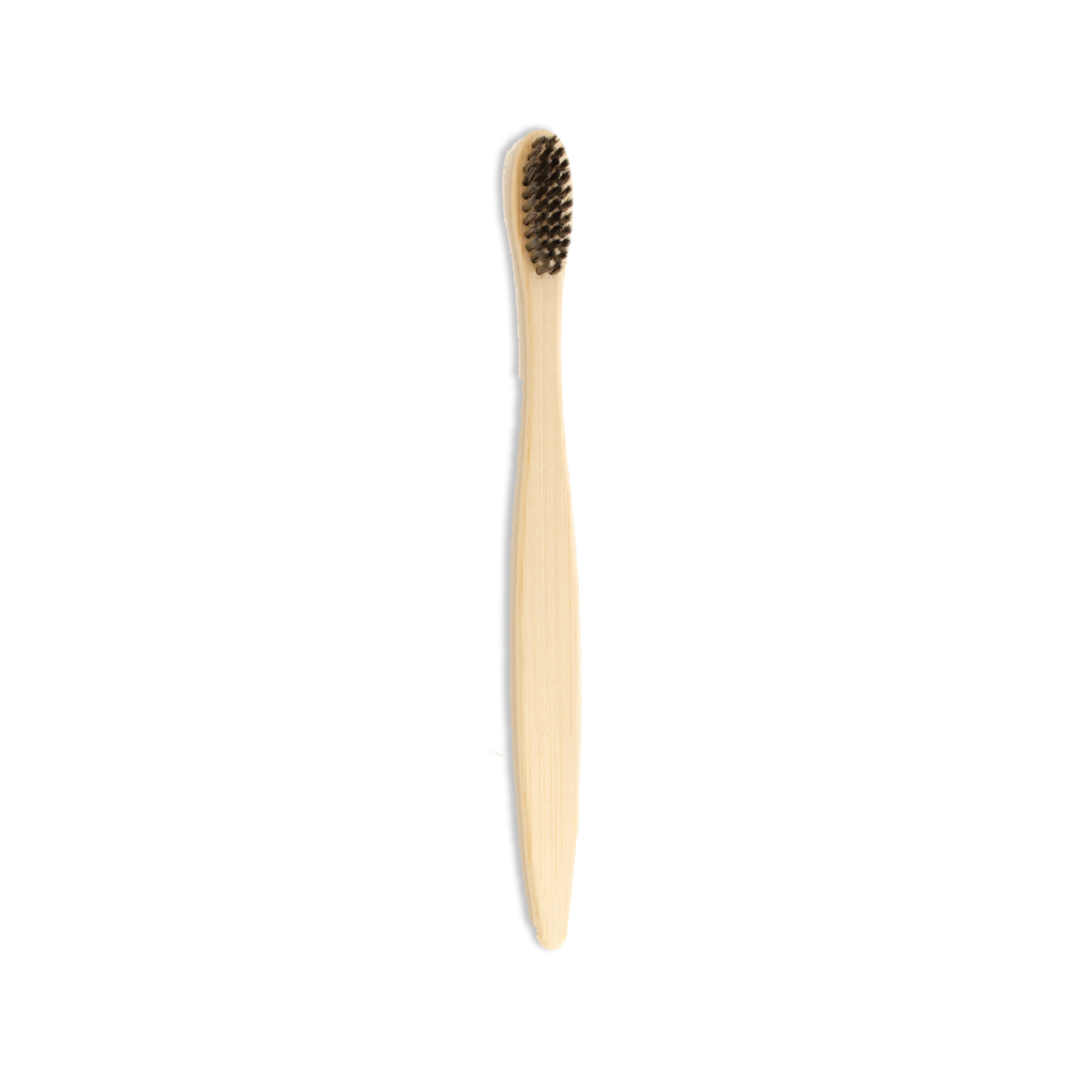 Brosse en bois à picots noirs, manche long pour soins du corps