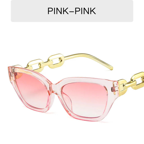 Lunettes de soleil œil-de-chat roses translucides à verres miroir rosés