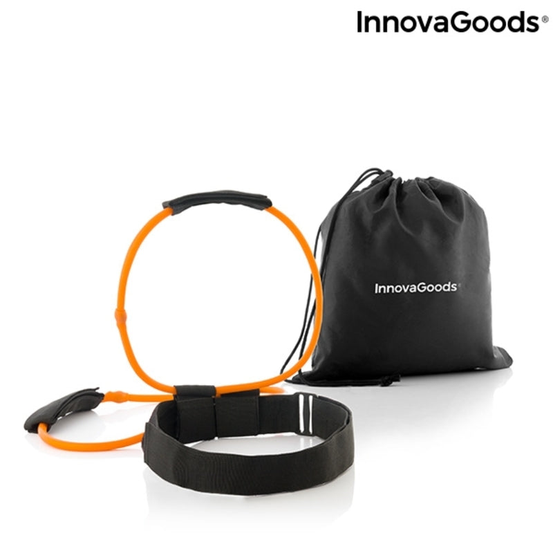 Kit Bootrainer : ceinture noire avec bandes élastiques orange et pochette de rangement.