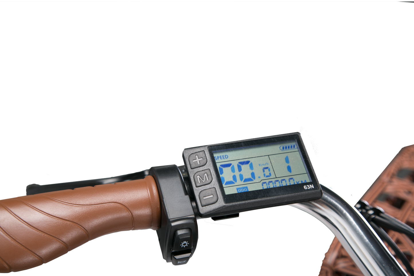 Guidon de vélo électrique CYSUM avec écran LCD et boutons de commande