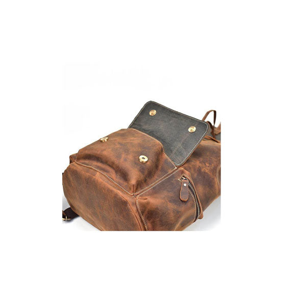Hemys | Sac à Dos Cuir Buffle Pleine Fleur | Fait Main Unisexe
