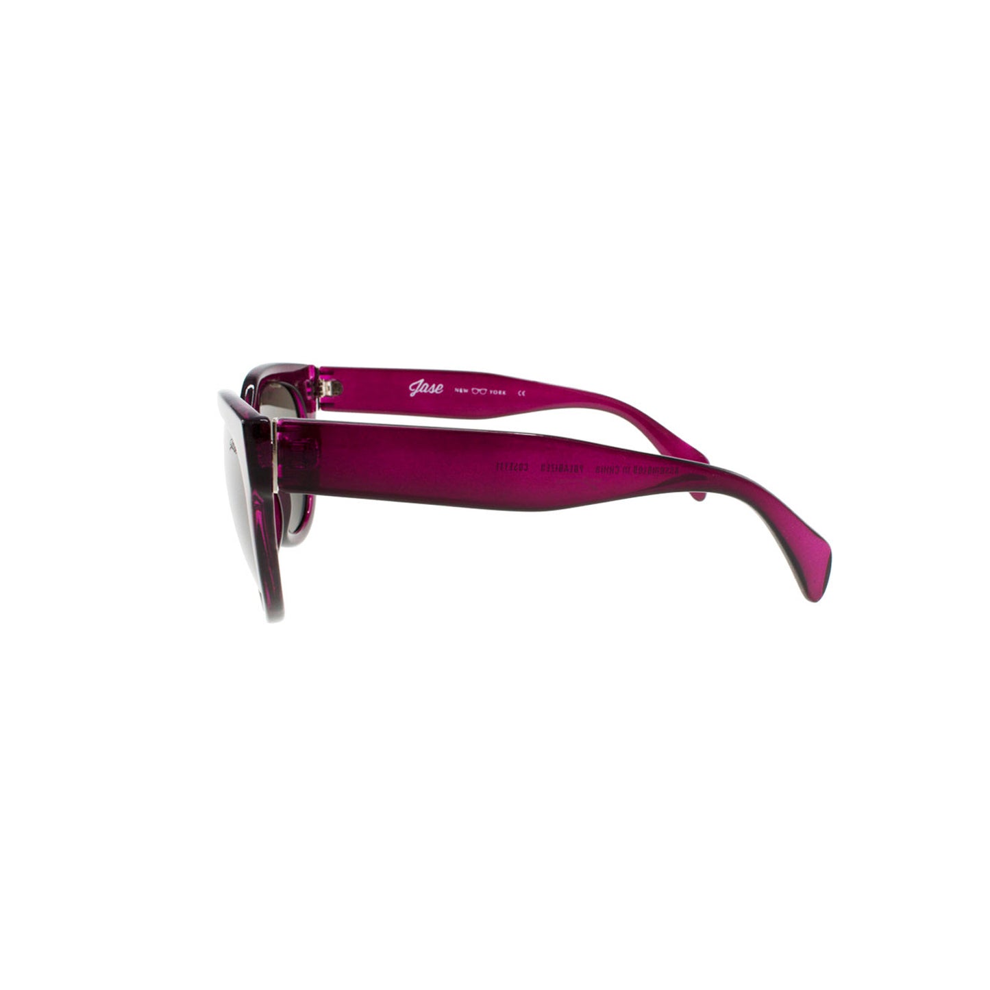 Lunettes de soleil Cosette, profil bordeaux, verres gris fumés