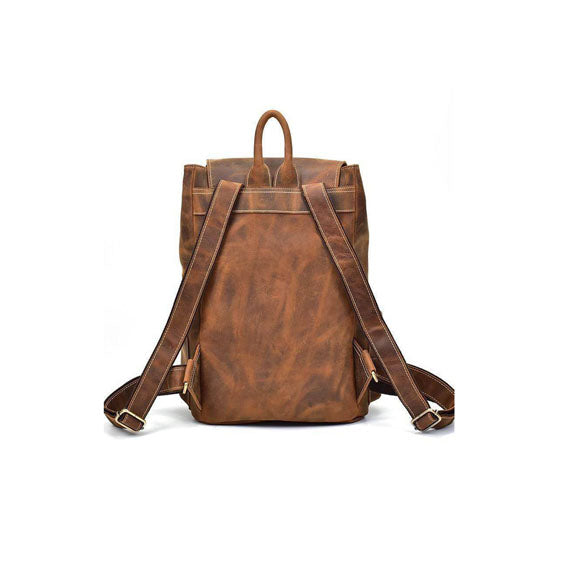 Hemys | Sac à Dos Cuir Buffle Pleine Fleur | Fait Main Unisexe