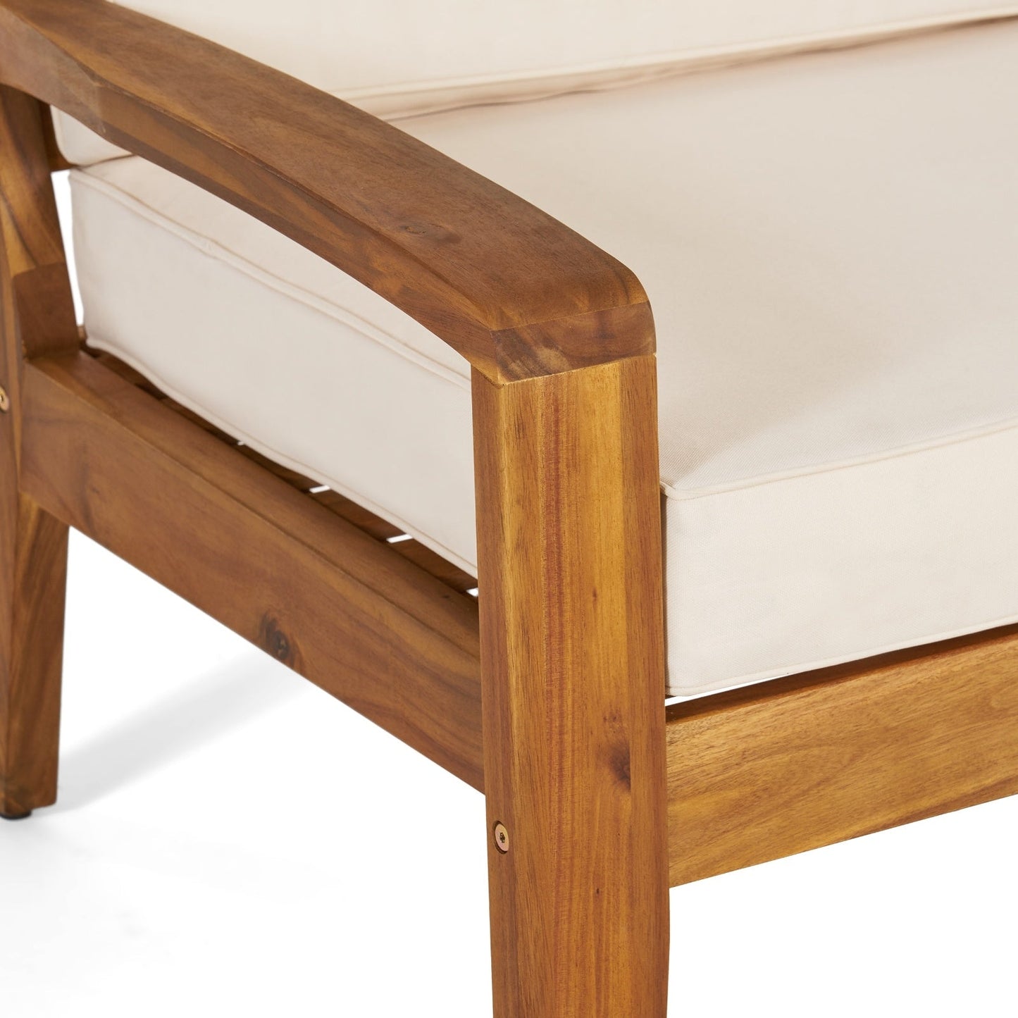 LuneluX Home | Salon de Jardin 2 Fauteuils Club | Acacia & Beige