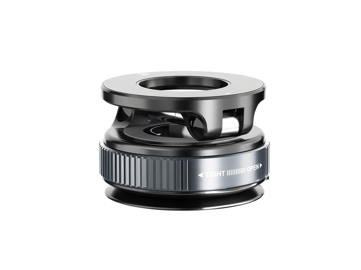 Support voiture magnétique MagSafe noir, ventouse 360° avec base striée