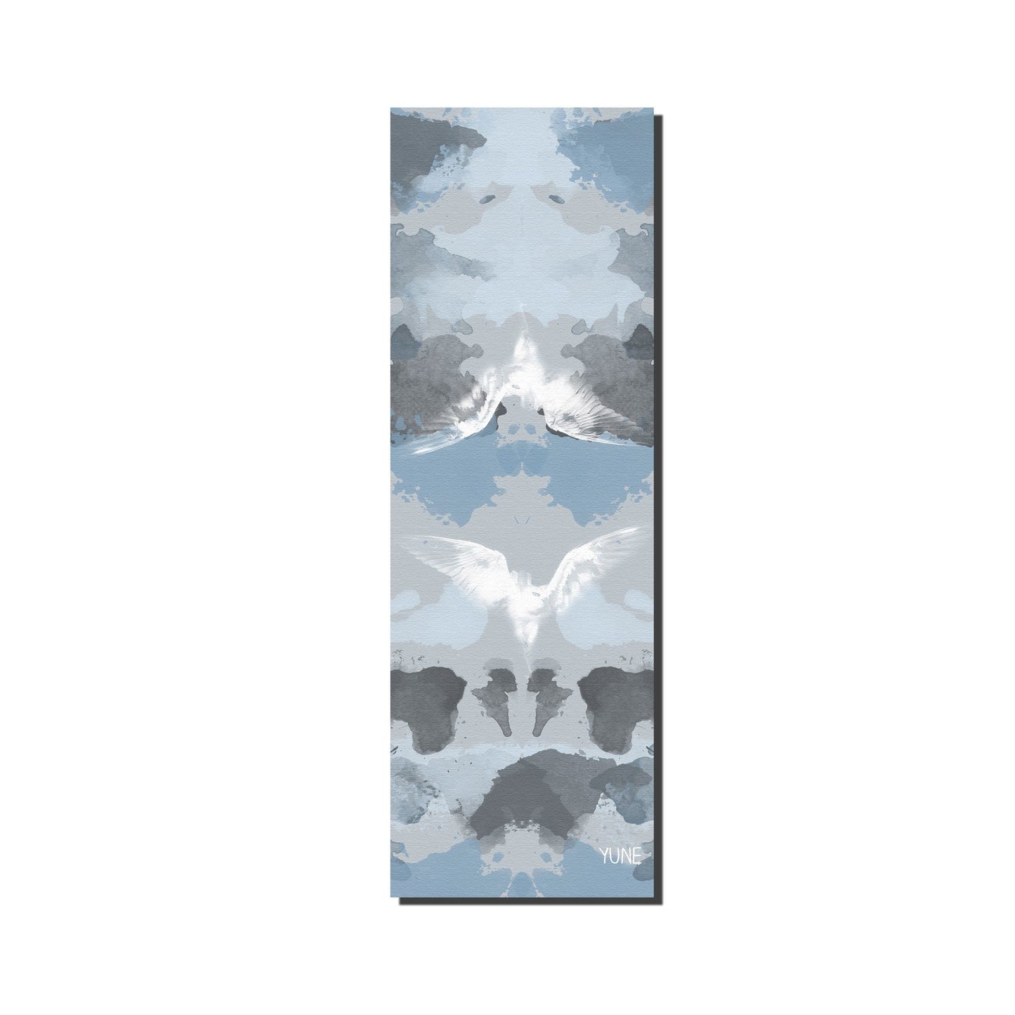 Tapis de yoga Yune Yoga 6 mm bleu antidérapant à motif